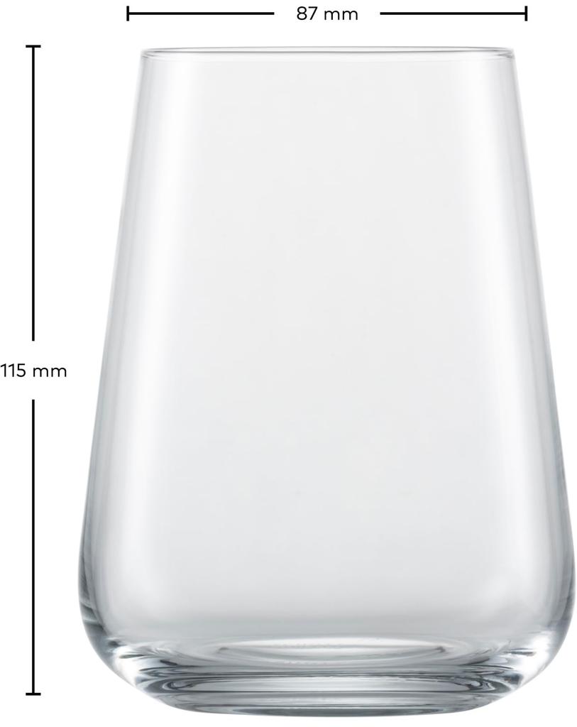 ZWIESEL GLAS Vervino Tumblers for Water, Mineral Water, and Soft Drinks, Pair of 2, Machine-Made (m122203)