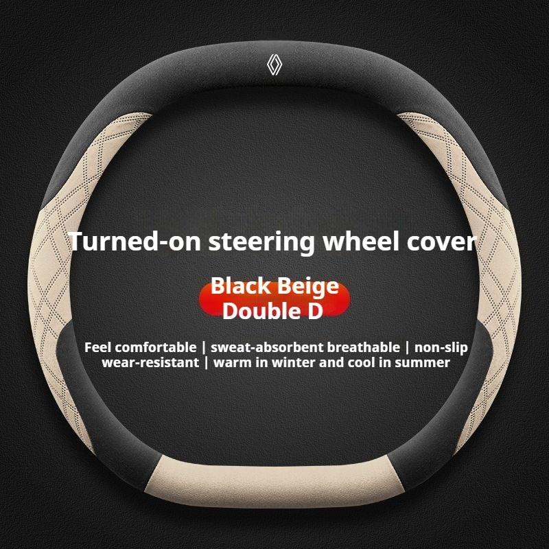 Для Renault 2026 Новые колпаки на колеса Замшевая оплетка руля автомобиля для Renault Espace Austral Rafale Scenic Megane E-Tech 5 2024 2025