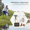 Fly Tying Tools Kit with Fly Tying Threader Needle Whip Finisher Scissors Fly Tying Kits for Flying