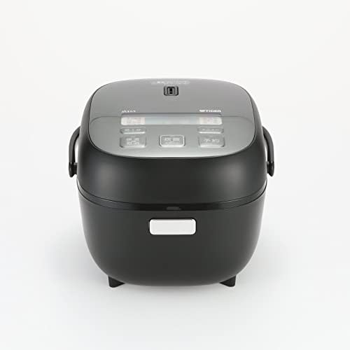 Tiger Thermos (TIGER) Rice Cooker, 3 Cups, For Living Alone, Microcomputer, Super Delicious Menu, Frozen Rice Menu, Cooking Menu Included, Freshly Coo