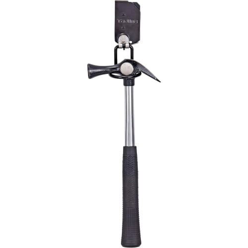 Tajima Safe System Detachable Tool Holder, High-Strength Steel, Single-Hole Hammer, SFKHI-H1M, Easy To Attach and Remove, Can Be Attached To a Belt La