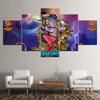 Printed Painting Wall Artwork Poster Modular Modern 5 Panel Thai Idol Canvas Home Decoration Pictures For Living Room Framework No Frame