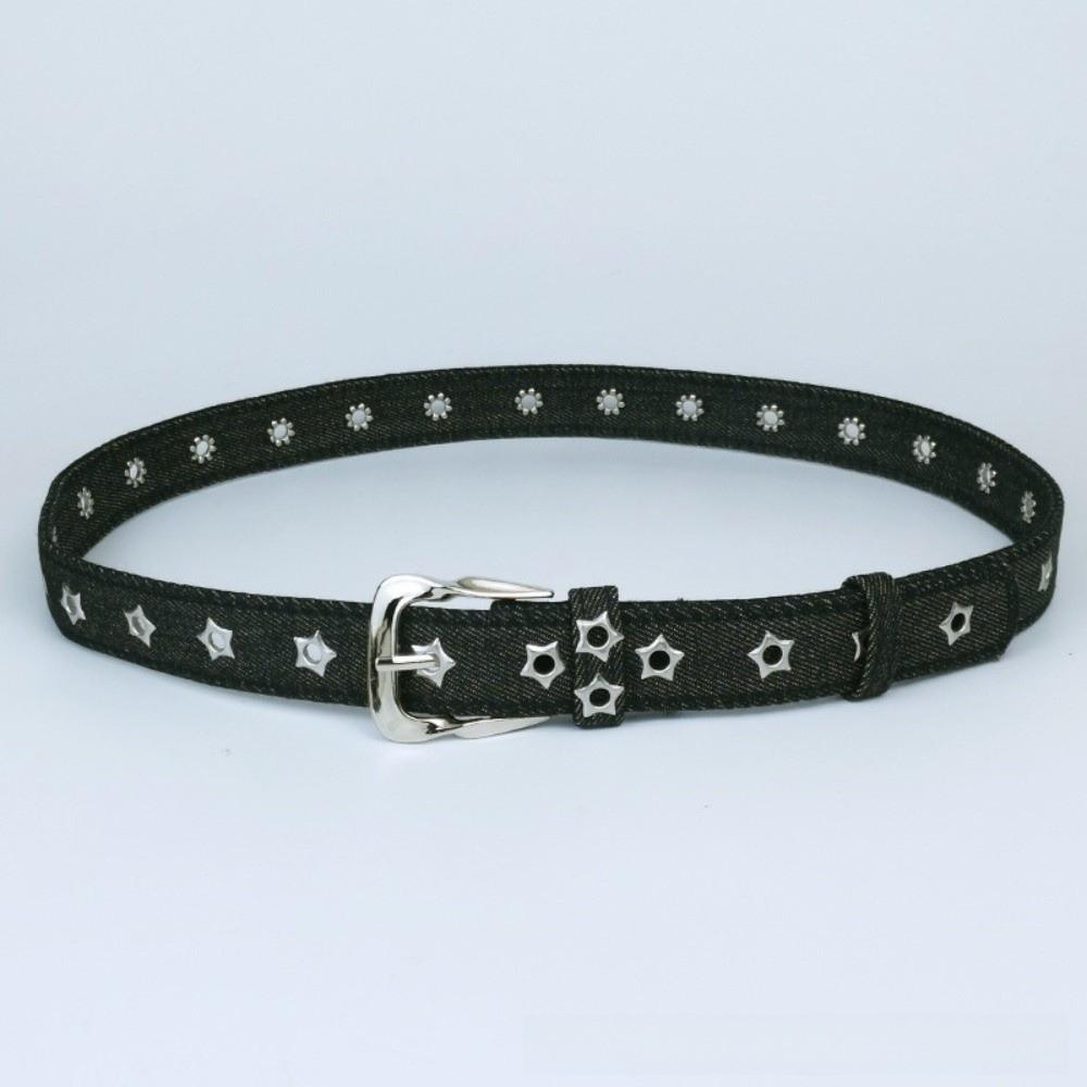 Pin Buckle Canvas Jeans Belt All-Match Decorative Waist Strap Vintage Denim Waist Belt For Women
