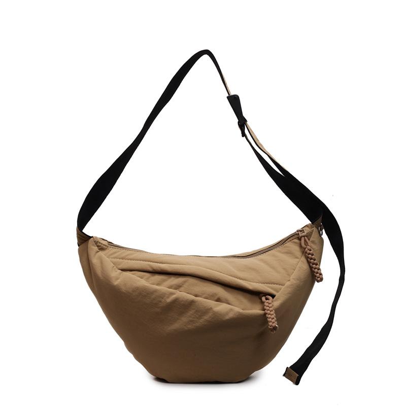 Casual Messenger Bag Fashion Trend Student Personalized Dumpling Bag Large Capacity Fresh Tote Bag Shoulder Bag