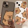 Забавный Мультяшный Капибара Прозрачный Чехол Для Телефона Для iPhone 17 14 15 12 11 13 16 Pro Max Mini SE 7 Plus 17E Милый Прозрачный Чехол Fundas