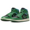 Женские кроссовки Air Jordan 1 Mid Lucky Green Aquatone черные BQ6472-033