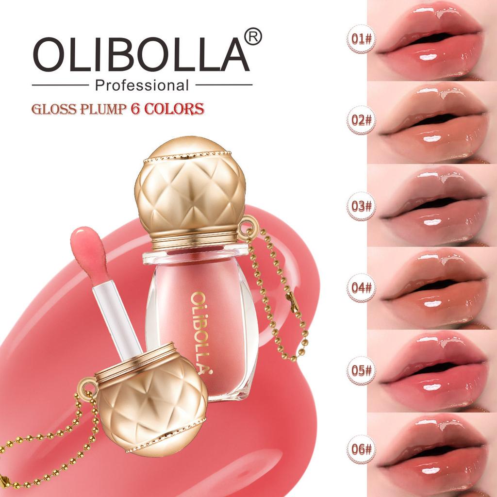 Royal Style Round Lip Glaze Hydrating Plumping 6 Shades Glossy