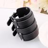 Leather Bracelet Retro Buckle Punk Wristband Jewelry