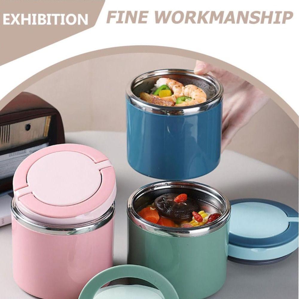 Sealed Vacuum Insulated Lunch Box Set Portable Soup Cup Eco-friendly Breakfast Holder  Child