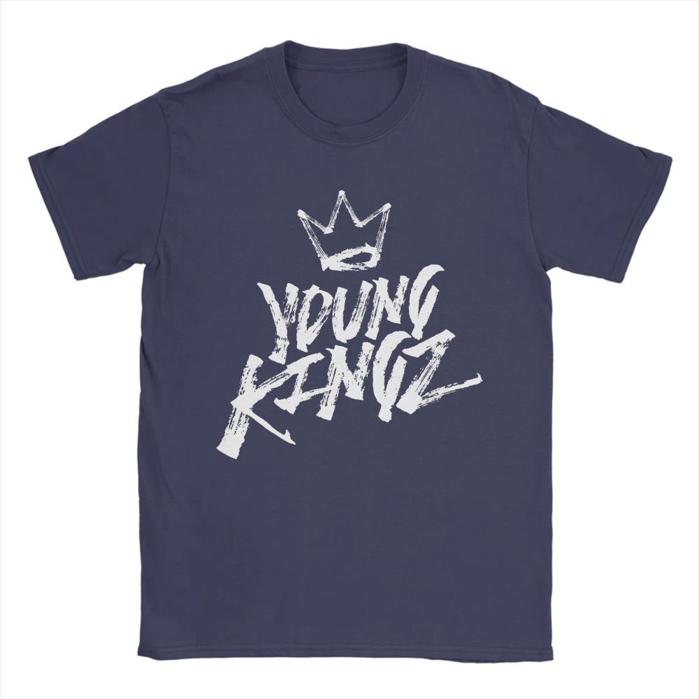 Мужская футболка Young Kingz от Myke Towers Хлопок Винтажная футболка Круглый вырез Певец Тур 2026 Футболки с коротким рукавом Мерч Большой размер