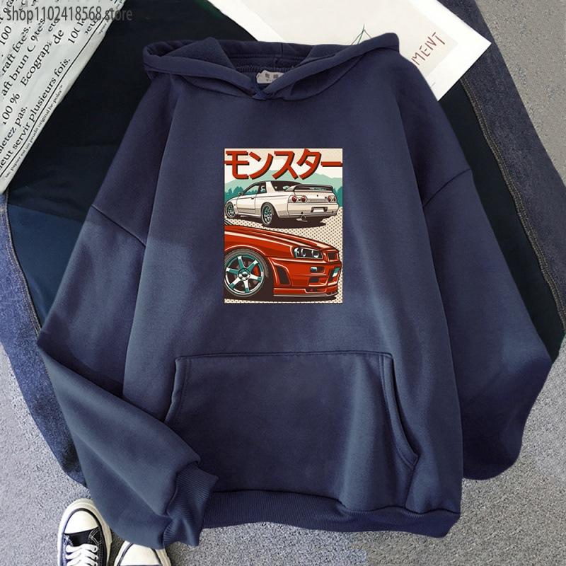 JDM Hoodie for Men CRX Initial D Japan Style Ret