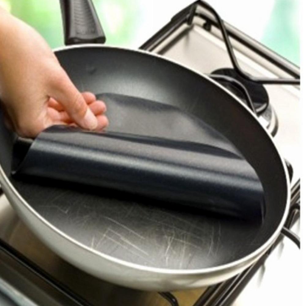 10Pcs PTFE material PTFE Pan Liner 24cm round size Frying Pan Protector Cookware anti-scratch