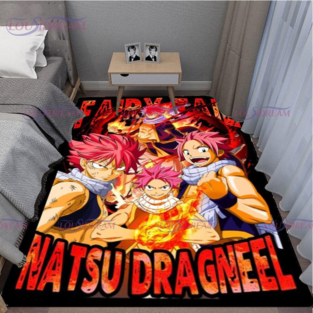 3D Printed Fairy Tail Carpet Rugs for Livingroom Anime Area Rug Bedroom Home Decoration Doormat Rugs Floor Mat Birthday Gift