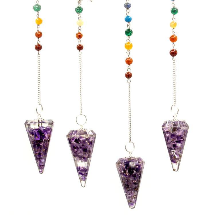 Orgonite Pendulum Amethyst Chakra