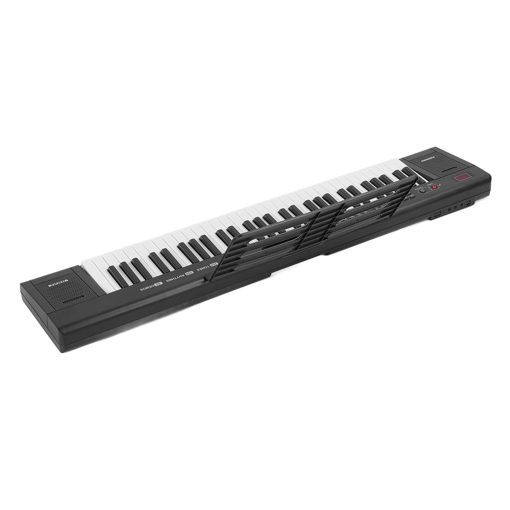 Цифровая клавиатура пианино 61 клавиша Богатые тембры и ритмы Портативное освещение Электронная клавиатура пианино