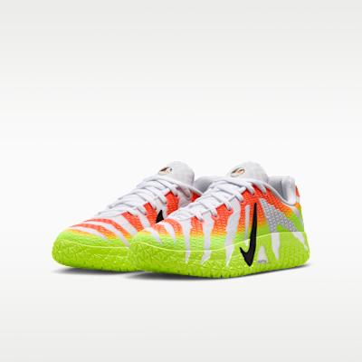 Детские кроссовки Nike Ja 3 Snowed In (GS) Белый/Ярко-малиновый/Вольт/Черный
