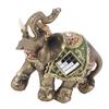 Счастливый фэн-шуй, статуя зеленого слона, скульптура, фигурка богатства, подарок, украшение для дома ( M )