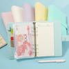Macarone Color Loose-Leaf Notebook A6 Planner Organizer Budget Binder  Stainless Ring Binder