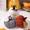 9cm Knitted Soft Pumpkin Artificial Pumpkin For Home Thanksgiving Harvest Party Decorations Bedroom Decoration Halloween Decor