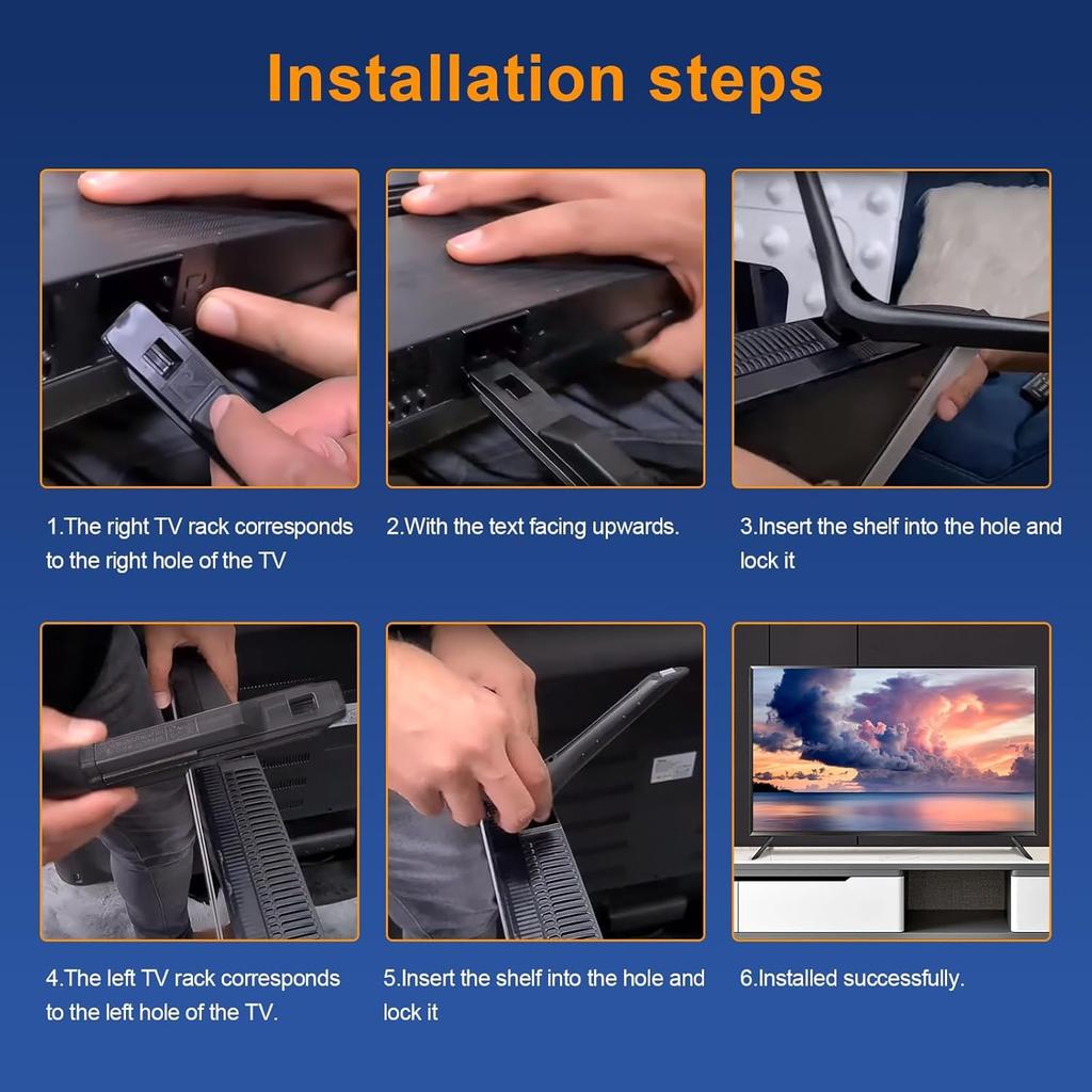 1 Pair tv Stand Feet, Tv Replacement Legs for Samsung Only for UN50TU7000FXZA UN50TU700DFXZA UN55TU7000FXZA UN55TU700DFXZA UN55TU8000FXZA