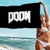 Игровое полотенце D-Doom Пляжное полотенце Цветные банные полотенца Для девочки Микрофибра Быстросохнущее Без песка Пляжное Йога Спа Спортзал Бассейн