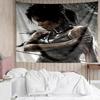 Tomb Raider Print Tapestry, Backdrop, Easy Setup, Ideal for Bedroom, Office & Living Room, with Aesthetic Wall Hanging Decor.