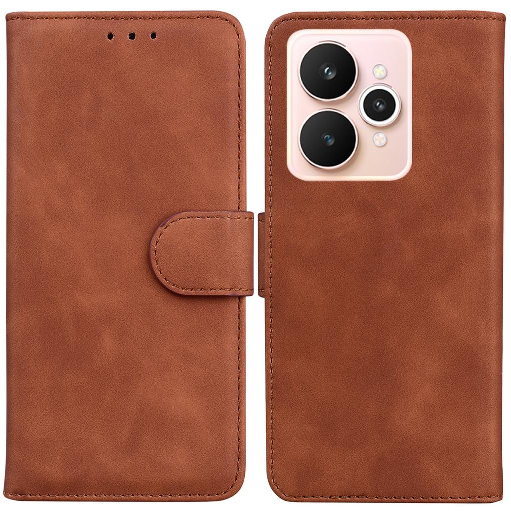 For Realme 15 Pro 5G/15 5G Case Solid Color Leather Wallet Phone Cover
