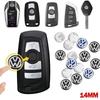 Для VW Volkswagen Jetta MK5 Golf 5/10 шт. 14 мм Наклейки-эмблемы на ключ автомобиля Автомобильные наклейки-логотипы на замочную скважину двери Для Volkswagen VW GTI Golf A