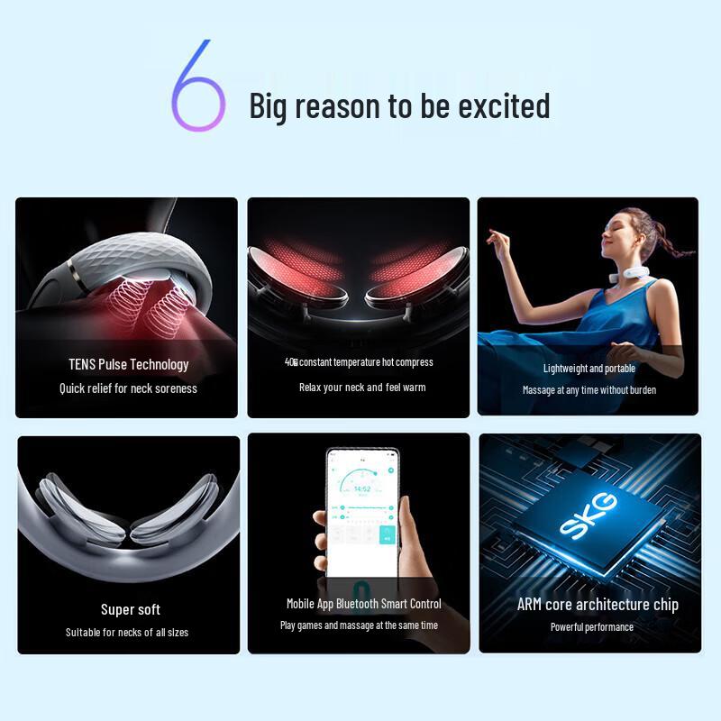 SKG K3 Bei Hu Cervical Neck Massager with Heat and Pulse