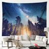 Natural Forest Trees Tapestry Fantasy Star Pendant Room Decoration Landscape Tapestry Bedroom Living Room Decoration