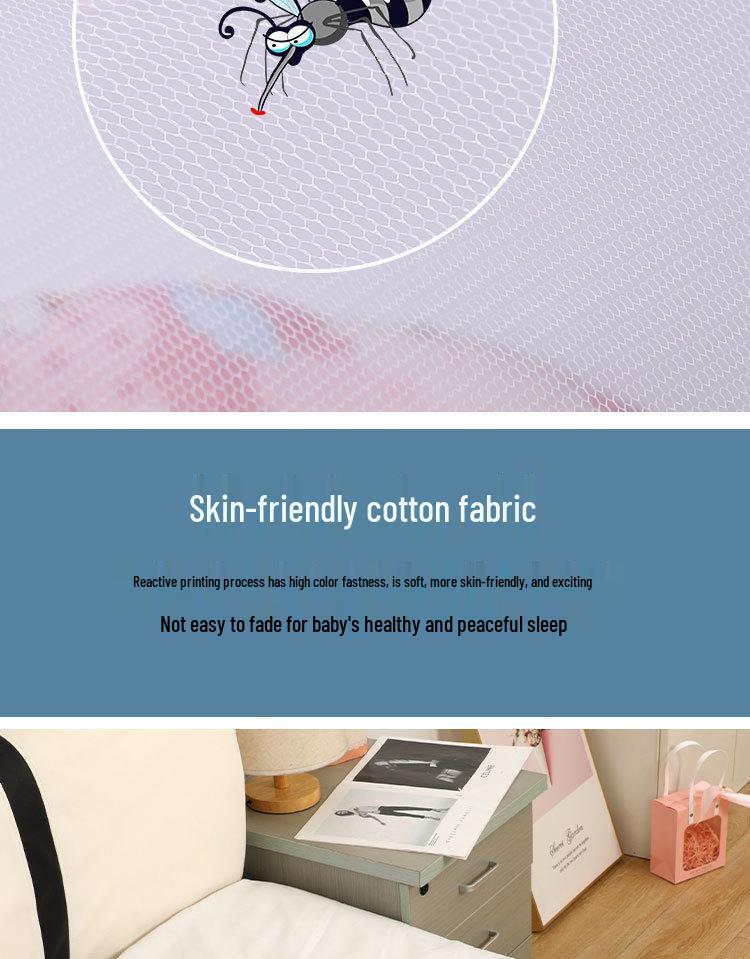 Портативный бионический спальный матрасик для новорожденных с москитной сеткой для детской кроватки или кровати.