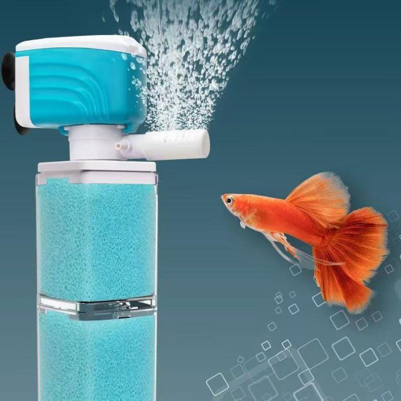 Автоматическая система фильтрации аквариума Встроенный фильтр для аквариума Обогащение кислородом Циркуляция воды Защита от обратного потока Продукты для фильтрации воды