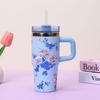 14oz Car Cup 304 Stainless Steel Insulated Travel Tumbler with Handle Straw Lid & Cold Retention for Vehicle, Office, Gifts