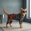 Pet Tattoos Four Legged Clothes Dog Funny Clothing Full of Dragon Patterns Trendy and Cool Design High Elasticity Skin Friendly