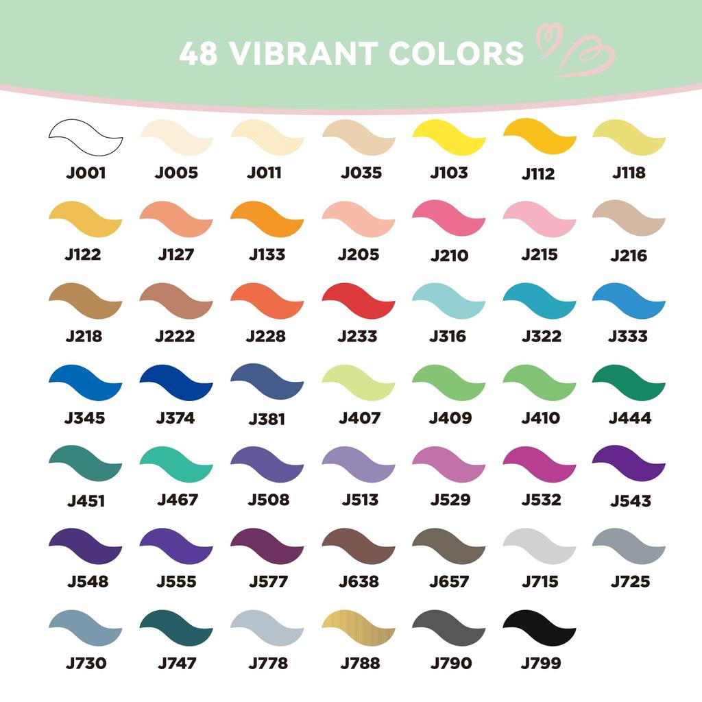 Arrtx Simptap 48 цветной акриловый маркер с верхним клапаном и кисточкой для дизайна, маркер для фото на водной основе, бумага, камень, стена, пластик, металл, стекло,