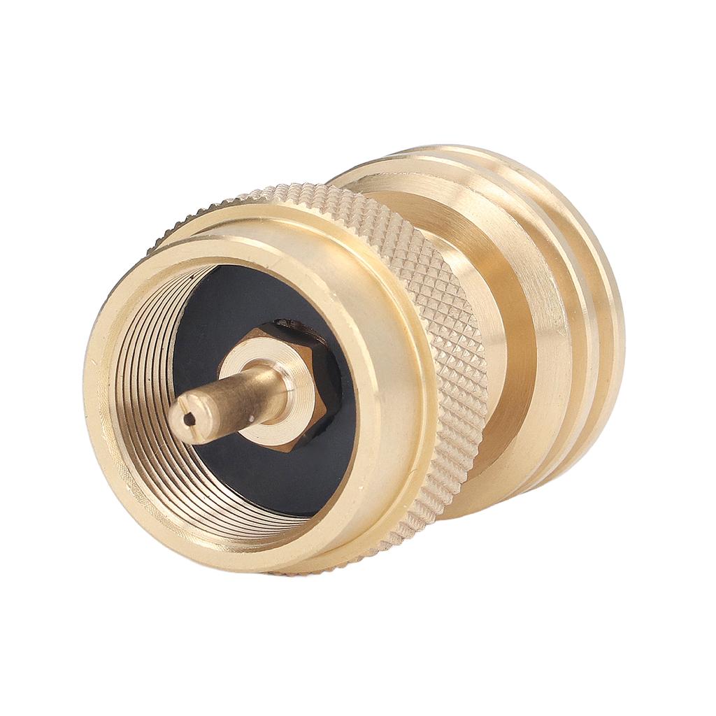 Адаптер для баллона с пропаном, маленький латунный клапан для заправки пропаном, конвертер для газового баллона для кемпинга