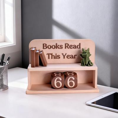 Книги Чтение Счетчик Декоративный Вдохновляющий Веселый Удобный Отслеживатель Чтения Знак для Книголюба Декор Библиотеки для Дома Офиса Стола