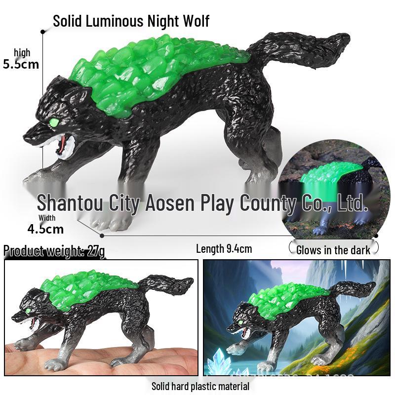 Dinosaur & Dragon Plastic Toy Set: Mythical Animal Figures for Kids