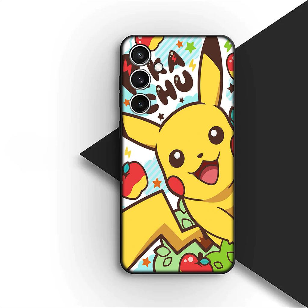 Cover for Samsung Galaxy S24 S25 S23 FE Ultra Plus S7 Edge S25+ S23+ A56 5G Casing Phone Case Lovely P-Pokemons P-Pikachus GO
