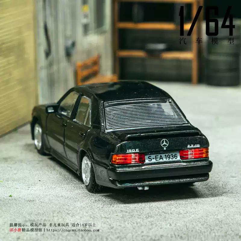 Гудронированные работы, ТВ 1:Масштаб 1:64 Mercedes-Benz 190E 2.3-16 Rexy Автомобиль Металлическая Модель Миниатюра Литье под Давлением Коллекция Хобби Украшение Игрушки Подарок