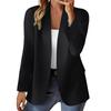 Женский Модный Кардиган с Длинным Рукавом и Открытой Передней Частью в Деловом Повседневном Стиле, Модная Куртка,
