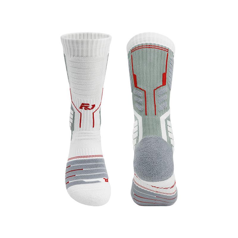 Non-Slip Professional Basketball Socks Men'S Medium Tube American Thickened Towel Bottom Women'S Sweat-Absorbing And Breathable Sports Socks Men'S