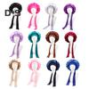 Women Shower Cap Sleeping Satin Bonnet Solid Color Adjustable Lace-up Bow Waterproof High Density Women Braids Curly Night Hat Beauty Parlor Cap