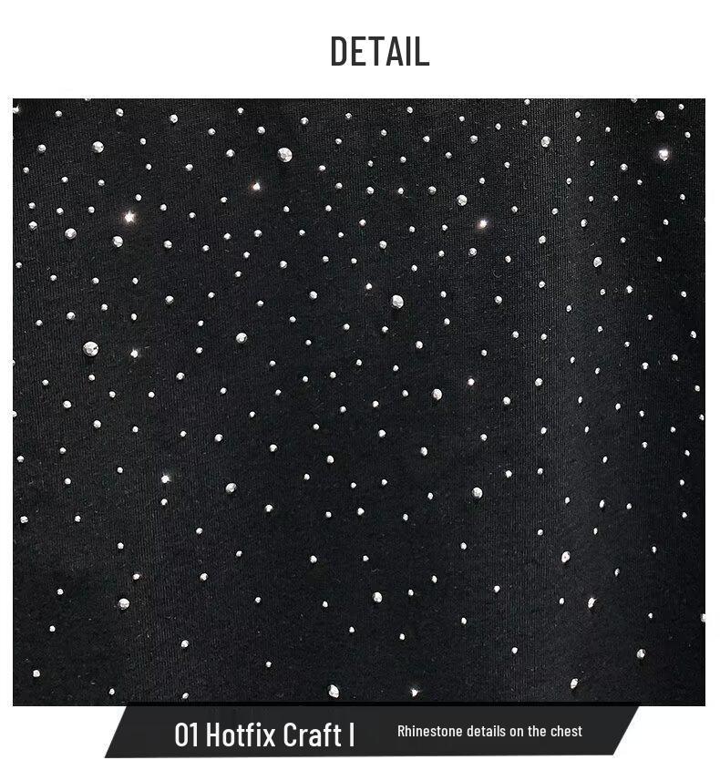 Мужская модная футболка свободного кроя «Звездное небо» 2024