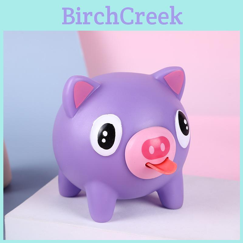 Pig Bear Rabbit Stress Relief Toy With Push Out Tongue Design For Kids And Adults