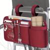 1pc Wheelchair Side Storage Bag With Cup Holder, Wheelchair Rollator Accessories, Wheelchair Bag Armrest