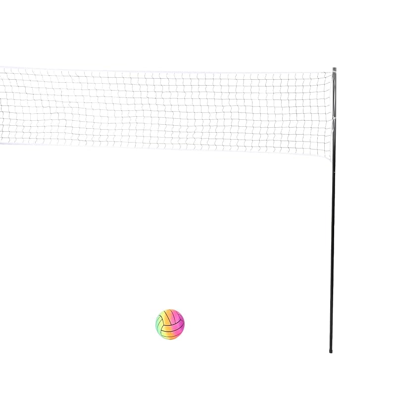 Freestanding Volleyball Net, Easy Setup Foldable Portable Volleyball Net System, Anti-Sagging Design with Strong Steel Poles and Carrying Bag, for