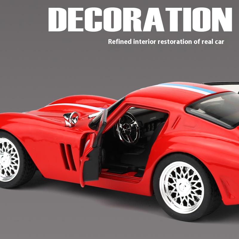 Масштаб 1/32 Модель автомобиля Ferrari 250-GTO Симуляция Сплав Супер Спорткар Игрушка для мальчика Коллекционные украшения Подходит для подарков игрушек детям