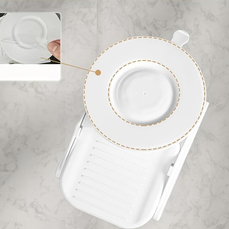 Складная подставка для ног для душа с сильной присоской, нескользящая поверхность, компактная установка для ванной комнаты, душа, ванны, педикюра, бритья, подставка для ног