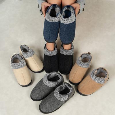 Уютные шерстяные хлопковые тапочки: Теплый, нескользящий, для использования в помещении и на улице